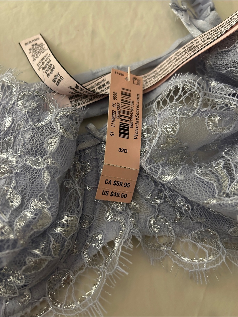 Victoria's Secret Lace Underwire Bra in Pastel Lavender - Picture 4 of 6